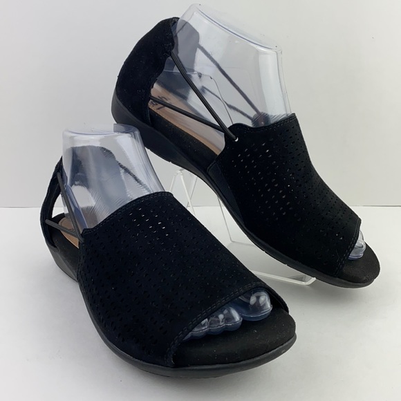 earth perforated sandals